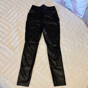 NWOT INC International Concepts Faux Black Leather Leggings
